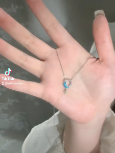 Dây chuyền nữ kèm mặt cá tính chất liệu bằng bạc s925 MS1015