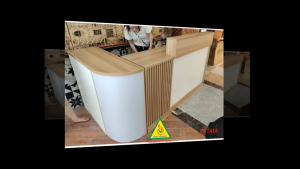 QUẦY LỄ TÂN QUẦY TIẾP TÂN QUẦY TÍNH TIỀN QUẦY THU NGÂN QTT414- Nội thất lắp ráp Viễn Đông Adv