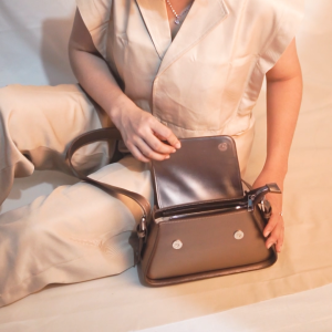 Lumea - Tas Wanita Zaheera Shoulder Bags Polos Metalic Selempang Bahu Elegant Premium Quality
