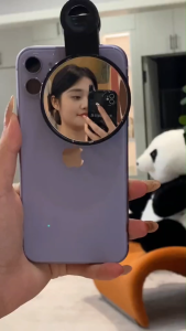 กระจกเซลฟี่เพื่อภาพที่คมชัดขึ้น แบบหนีบสามารถใช้ได้กับมือถือได้ทุกรุ่น