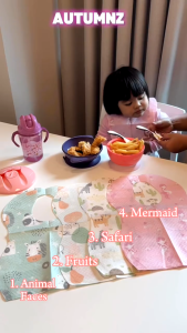 (READYSTOCK) 10PCS/50PCS Individual Packing Disposable Baby Bib Travel Waterproof Bib 一次性婴儿围兜 | 独立包装 | 旅行便携 | 防水防漏