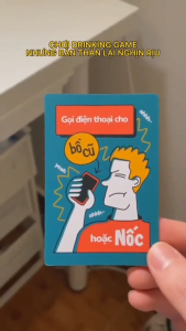 Bộ bài Nốc Out High 50 lá Drinking Game vui vẻ dành cho nhóm bạn tổ chức party Bài Nhậu uống bia