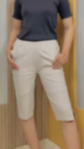 Putri Nasya - Celana Big Size Pendek 7/8 LFRP Ukuran 8L6L5L4L2LXLS Fit To L Warna Capucino Cream Hitam Moca