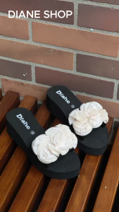 2024 Korean Style Flower Wedge Sandals & High-Heeled Flip Flops
