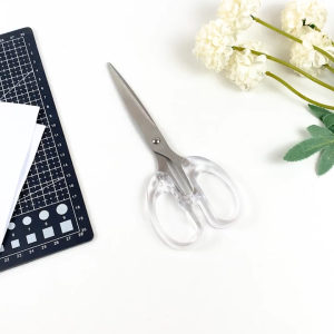 SAMOYED SC-T4-19 Gunting Besar Transparan / Bening Serba Guna / Kertas / Sekolah / Kantor / Paper / Transparent / Clear School / Office Scissors