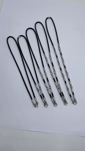 เชือกร่ม4มิล อะไหล่ตอกหมุดเรียบ แขวนพระได้1-9องค์ สร้อยพระ สร้อยคอ สแตนเลสแท้ ไม่ลอก ไม่ดำ