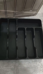 Tableware tray Kitchen tableware storage box Knife holder Plastic tray fork spoon divider drawer box Tableware organizer