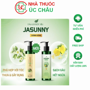 Jasunny dầu gội dược liệu jasunny dầu gội gàu giảm tóc khô gãy rụng mượt tóc chai 220ml