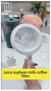 100/200/400 Mesh Juice Soymilk Coffee Filter/Nylon Fine Colander Strainer Spoon for Kitchen Strainer