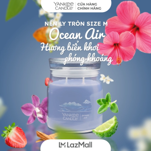 Nến ly tròn sáp đậu nành Yankee Candle size M (369g) - Ocean Air