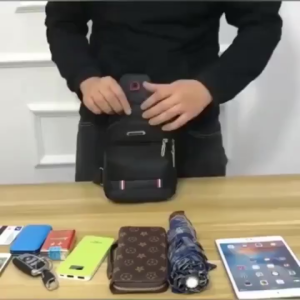 KNUCKLE - Tas Selempang Waterproof Pria Trendy Dgn Lubang Headset Anti Air