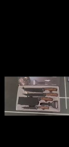 Set Pisau Dapur Stainless Steel / Kitchen Knife Set /Pisau Dapur 6 in 1 Set Berkualitas Tinggi/Set Pisau Multifungsi High Quality