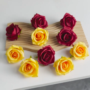 Bunga Mawar Artifisial Import 1 Kuntum / Kepala Bunga 10 CM / Tanpa tangkai dan daunKain Sutra untuk Hiasan dan Dekorasi / Bunga Seserahan / Bunga Palsu SH BP08