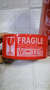 Packaging tape fragile tape 100m/2inch(sold by 6pcs)