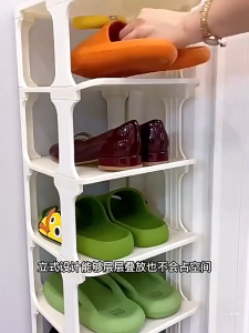 Goody Shoe Rack Multi-tier All-in-one Solid Color Shoe Storage Rack Simple Plastic shoe rack Space Saving Shoe storage