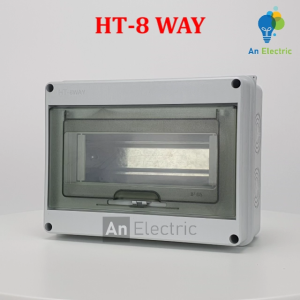 Vỏ tủ điện phân phối chống nước HT-8 WAY chuẩn IP65 (HT Series) - Đảm bảo an toàn điện bền bỉ và hiệu quả cao (M2)
