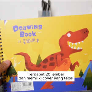 Deli Cute Painting Book / Buku Gambar Design Lucu 100g 30 lembar 73351