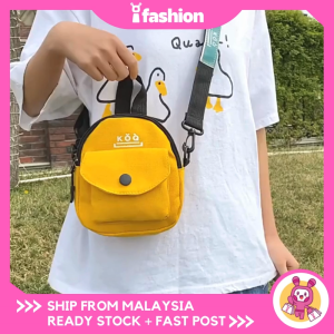 iFASHION 1288 Women Canvas Small Sling Casual Crossbody Shoulder Handbag Messenger Bag Wanita Beg Kain Perempuan Murah