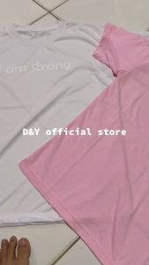 T-Shirt Kaos Oblong Wanita Terbaru: Logo I Am Strong & Baju Distro Perempuan Termurah