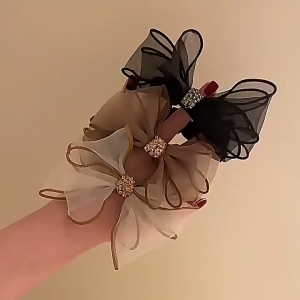 INS American hot girl style Scrunchies For Women Elastic Pearl Hairband Hair Accessories