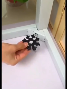 Cờ lê đa năng  hình bông tuyết lục giác thép không gỉ 18 trong 1 kết hợp công cụ móc nhỏ gọn tiện dụng