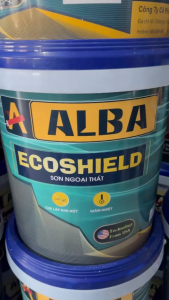 Sơn ngoại thất ABBA Eco Shield (18lit). Cho bề mặt tường láng mịn.