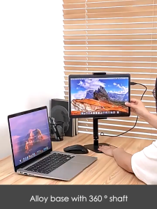 UPERFECT Portable Monitor Stand 4.7-18inch Laptop Stands Adjustable 360° Swivel Foldable Monitor Bracket