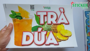 🔥 MIẾNG DÁN TRÀ DỨA TRANG TRÍ TIỆM TRÀ QUÁN NƯỚC 🔥 DÁN TƯỜNG XE CỬA KÍNH... SANG TRỌNG