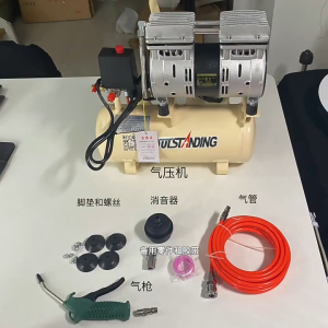 Portable Air Compressor Pneumatic tool ultra-quiet and oil-free 2 HP 50L steel storage tank
