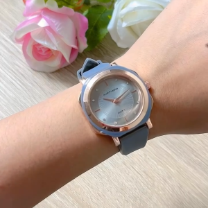 (BISA COD) JAM TANGAN RUBBER CEWEK TERBARU 2025 TALI KARET KEKINIAN MEWAH ELEGAN