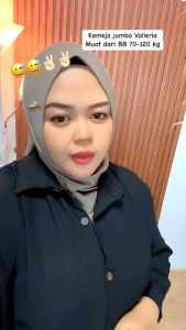 Tunik Kancing Lengan Panjang Tunik Korea Atasan Wanita Terbaru