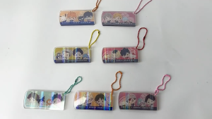 Haikyuu!! Co-branded keychain pendant Laser acrylic keychain Shoyo Hinata Tobio Kageyama Kozume Kenma Tetsurou kuroo Itabag decorative pendant Exquisite fan collection merchandise A gift for a friend