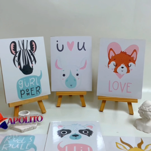 HIASAN DINDING (15X20) ANIMAL CUTE KAMAR ANAK WALL DECOR PAJANGAN POSTER KAYU HIASAN DINDING RUANGAN