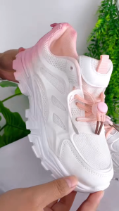 TH BABIES Casual Cute Chunky Sneakers For Kids Two Color Style Rubber Shoes For Boys And Girls