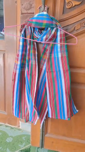 ผ้าขาวม้าเช็ดตัว ผ้าฝ้าย เย็บชายทุกผืน พร้อมใช้งาน 90x150 ซม. แห้งเร็ว