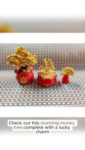 Feng Shui Charming Money Tree Lucky Charm Ornaments