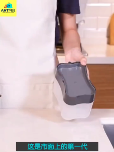 𝐀𝐍𝐓𝑃𝐸𝐸 𝟐 𝐢𝐧 𝟏 𝐊𝐢𝐭𝐜𝐡𝐞𝐧 𝐃𝐢𝐬𝐡𝐰𝐚𝐬𝐡 𝐏𝐮𝐦𝐩 🐜 Soap Dispenser With Sponge Bekas Sabun Dapur Dishwash Sponge Holder 洗碗海绵架 kitchen