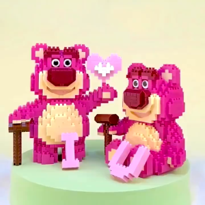 OKEYBELI COD Mainan Nano Block Susun Karakter Kartun Lotso Bear Series / Mini Brick Block Toys Hadiah Lucu Untuk Anak N41 N40