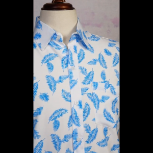 Áo sơ mi nam ngắn tay trung niên vải lụa co giãn mềm bề mặt mịn siêu form rộng classic ATK21