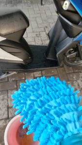 Sarung Tangan Cendol Microfiber Cuci Motor Mobil Bahan Lembut GZ