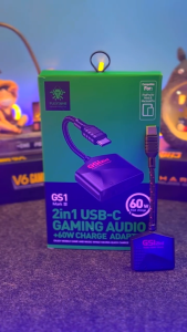 Cáp chuyển đổi Plextone GS1 cổng sạc USB-C và tai nghe 35 hỗ trợ sạc 60W - Cáp chuyển 2IN1 đa năng