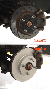 QUESTA FRONT BRAKE DISC ROTOR NISSAN SENTRA N16 1.6 1.8 ( 257MM 2PCS )