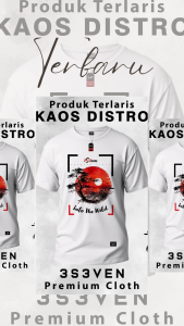 Tshirt Baju Kaos Distro Premium Pria Dewasa klasik cotton 24 S - 3S3ven Clothing Official