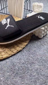 Sandal kokop pria list putih terbaru sendal slop pria motif nakie