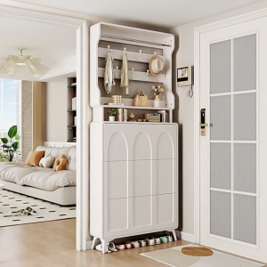Shoe Cabinet HDB Indoor Hang Rack Narrow Side Shoe Cabinet Multifunctional Shoe Cabinet