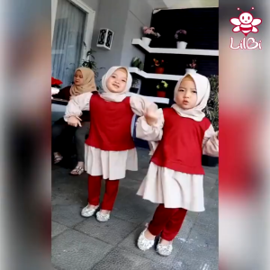 Jasmin Oneset Anak - setelan celana anak - little bee boutique - baju muslim anak perempuan - set busana muslim anak perempuan Jasmin One Set by LilBi - Littlebeeboutique - Elbi - Anak Perempuan -