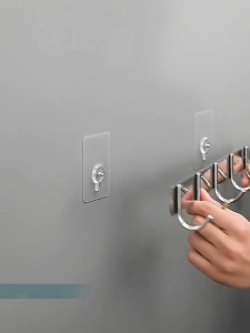10 Miếng Dán Tường Kèm Ốc Đinh Vít Để Treo Đồ Gắn Giá Kệ Dán Thanh Chắn Giường Chịu Lực 5Kg