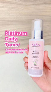 Platinum Daily Toner. Menenangkan dan mengangkat sel kulit mati. ORI AMAN BUMIL BUSUI BPOM HALAL
