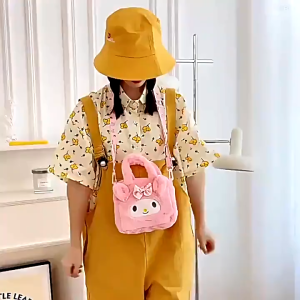 ABS Cute Kids Bag Sling Bag Crossbody Bag Tote Bag Shoulder Bag Fluffy Bag Kids Bag Cute Bag Cartoon Bag Toys Bag Bag Budak Bag Kanak