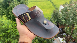 Sandal Kulit Pria Dewasa Jepit Full Kulit 100%